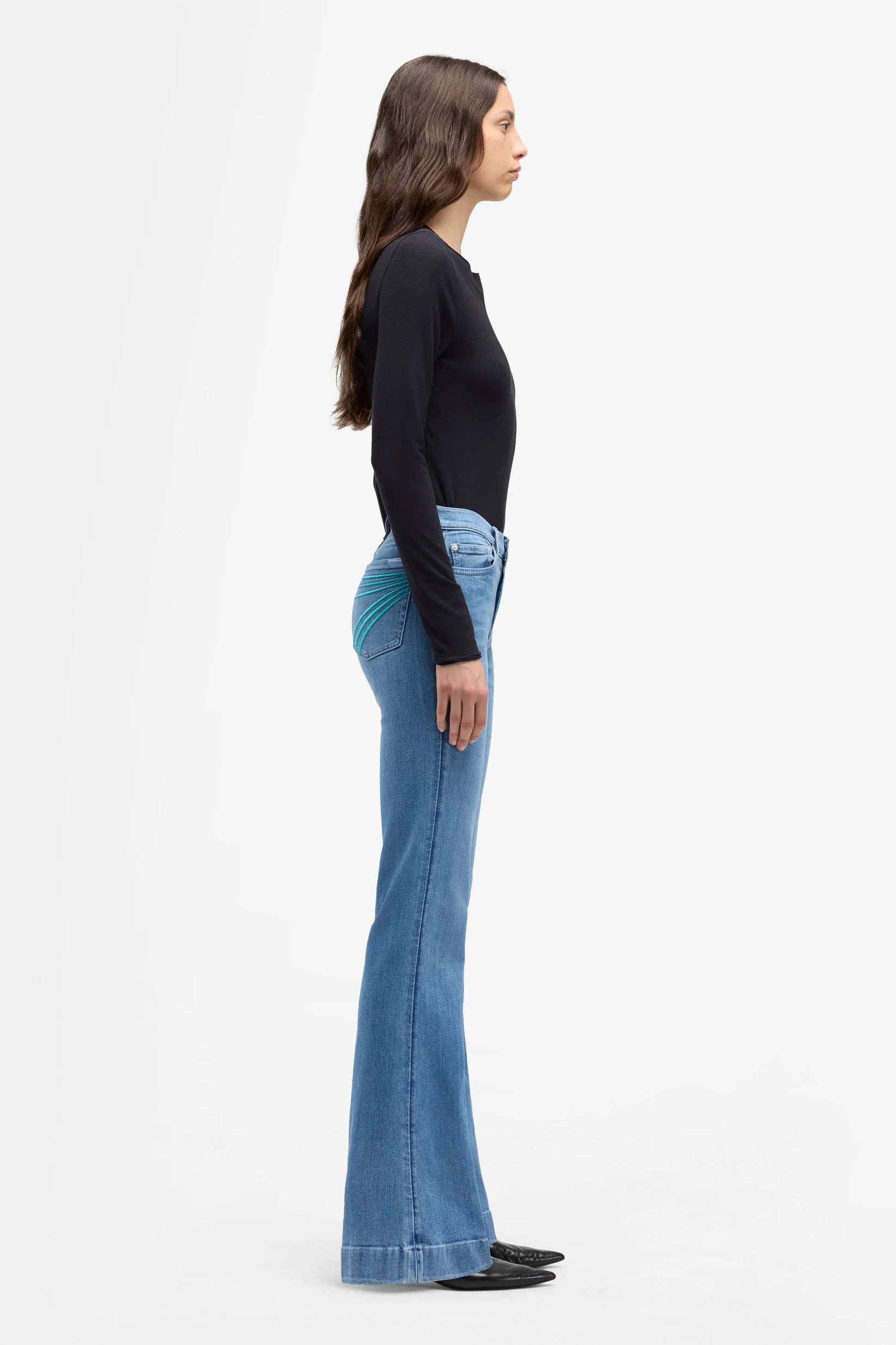 7 For All Mankind Dojo Iceflow Turquoise - Image 3