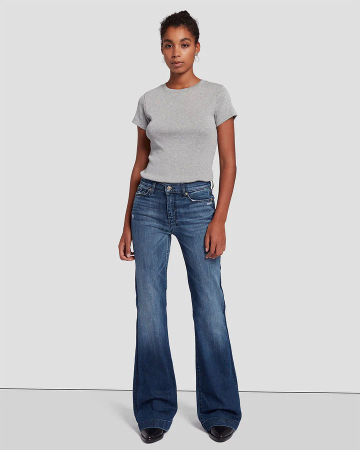7 For All Mankind DOJO  Lake Blue - Image 3