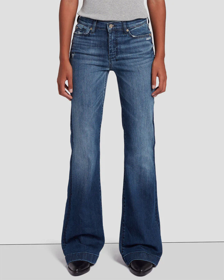 7 For All Mankind DOJO  Lake Blue - Image 5