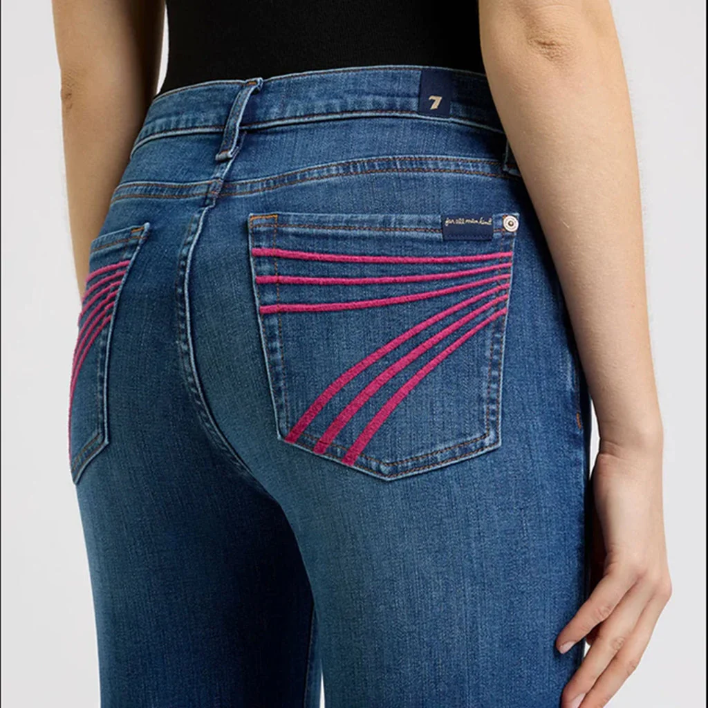 7 For All Mankind Dojo Moonwater Pink - Image 2