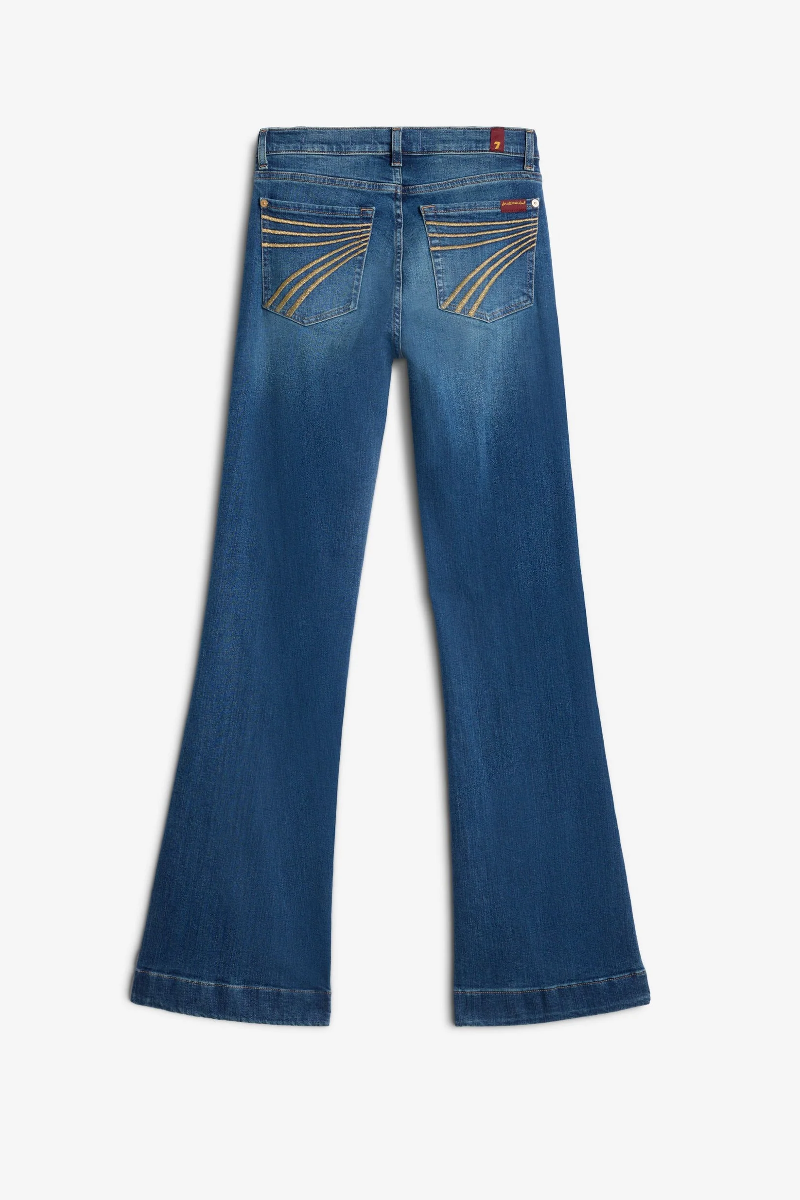 7 For All Mankind Dojo Retro Fade Gold Lightwash - Image 7