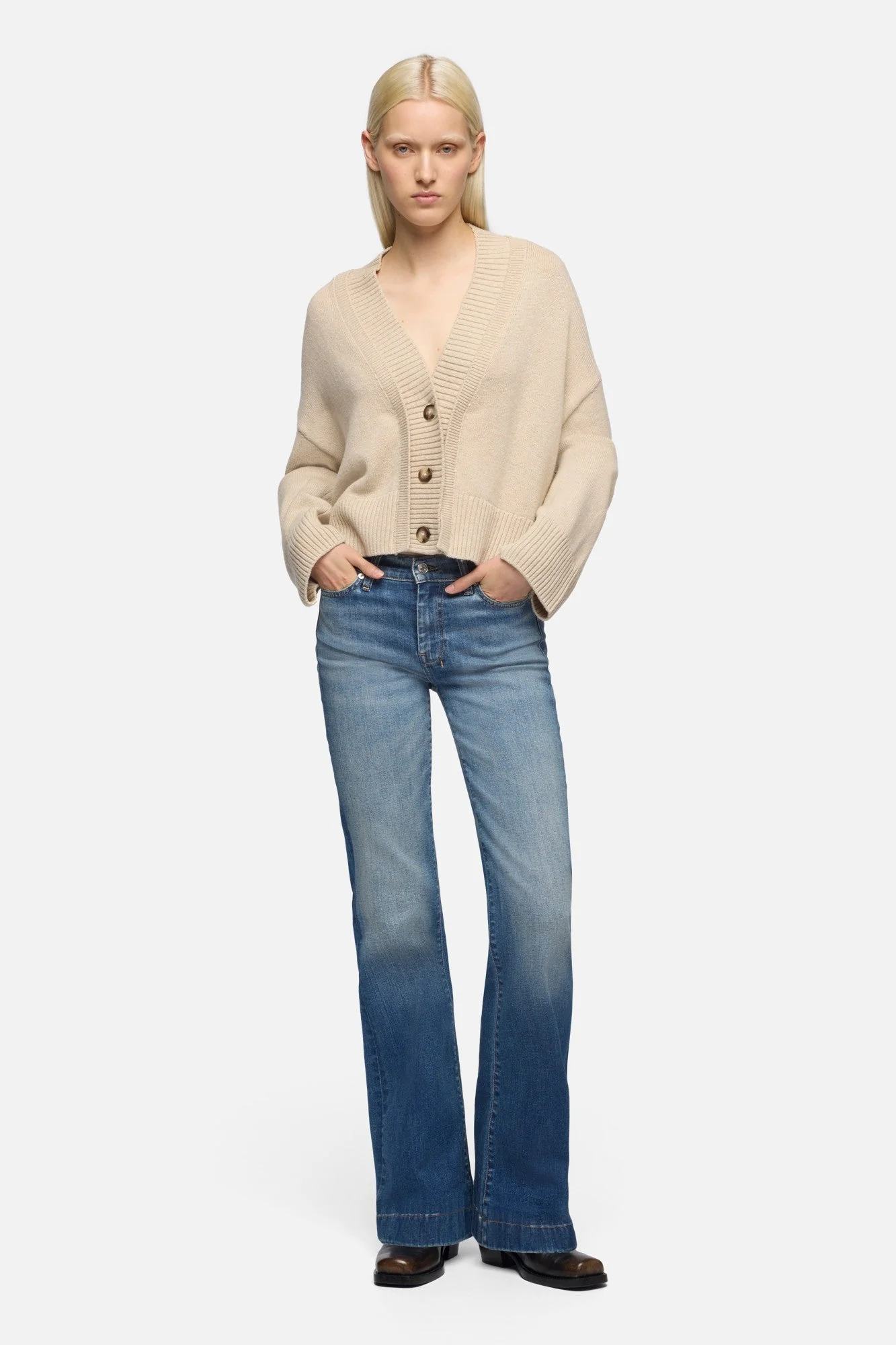 7 For All Mankind Dojo Star Faded Echo - Image 3