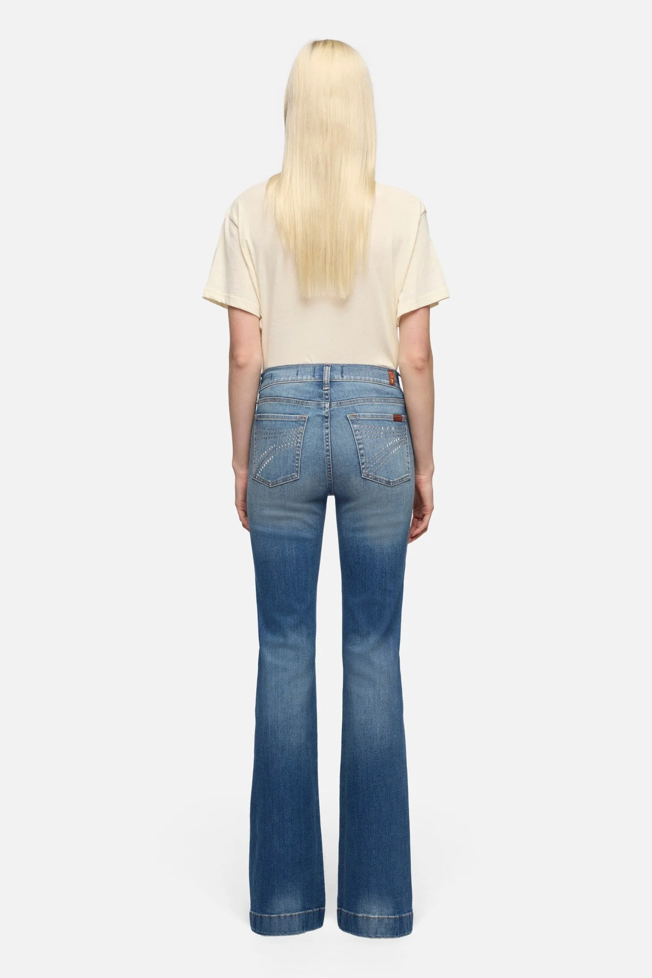 7 For All Mankind Dojo Star Faded Echo - Image 4