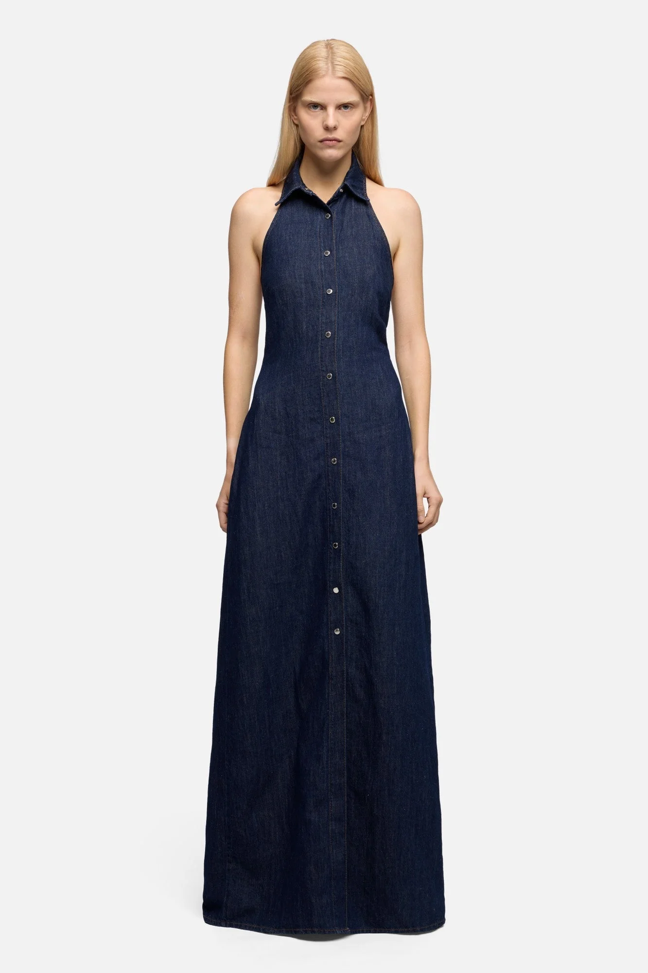 7 for All Mankind Halter Maxi Dress - Image 2
