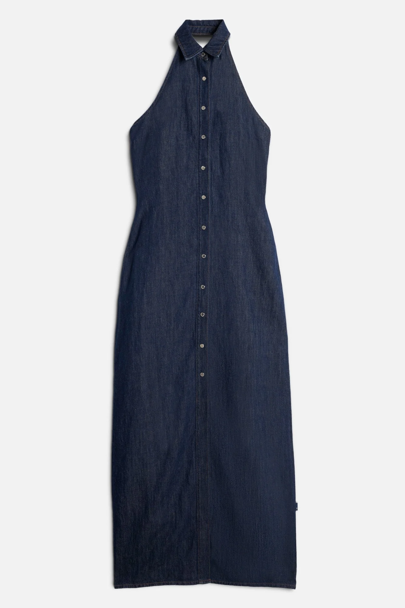 7 for All Mankind Halter Maxi Dress - Image 6