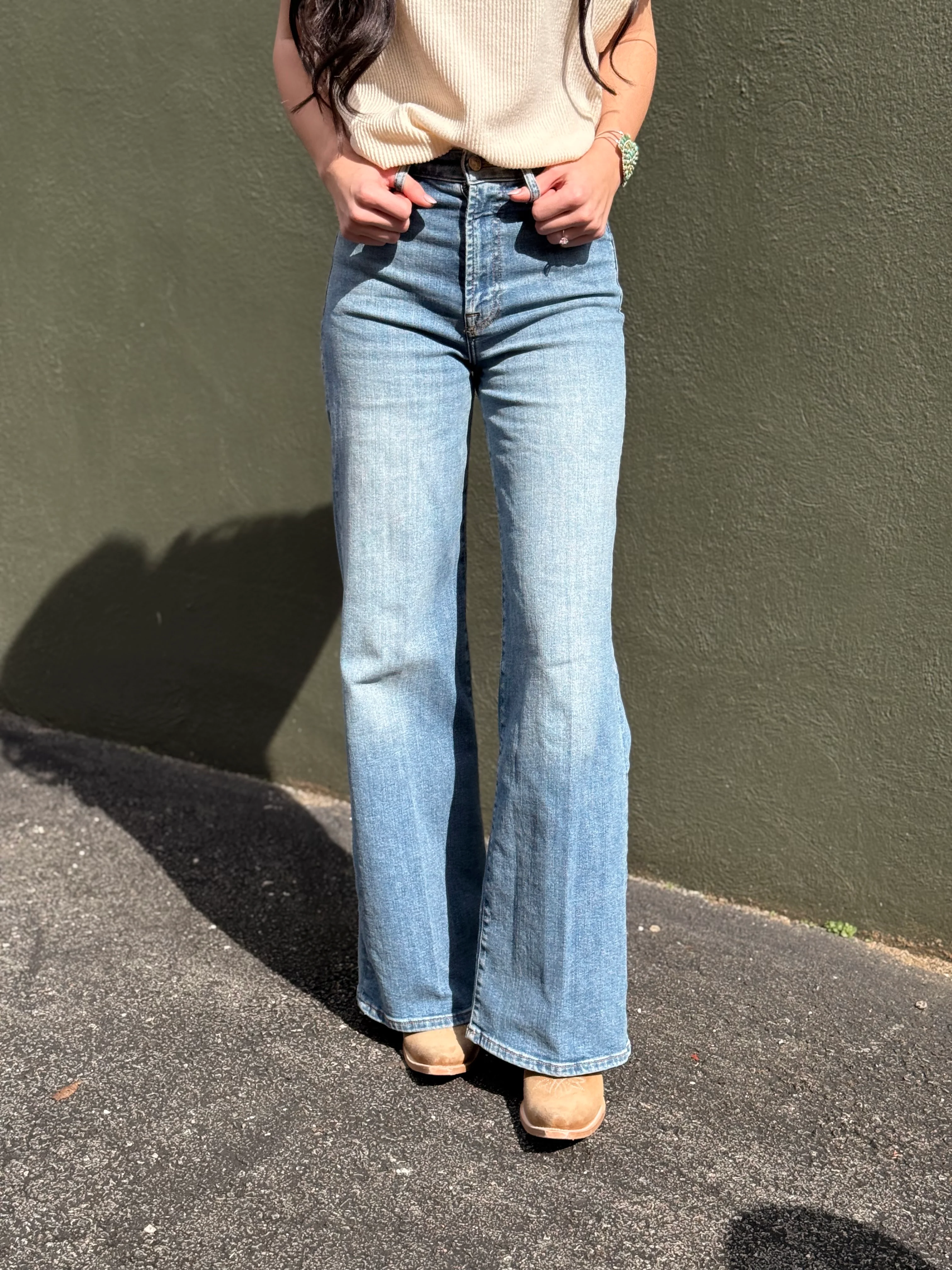 7 For All Mankind Ultra High Rise Jo Sky Blue - Image 4