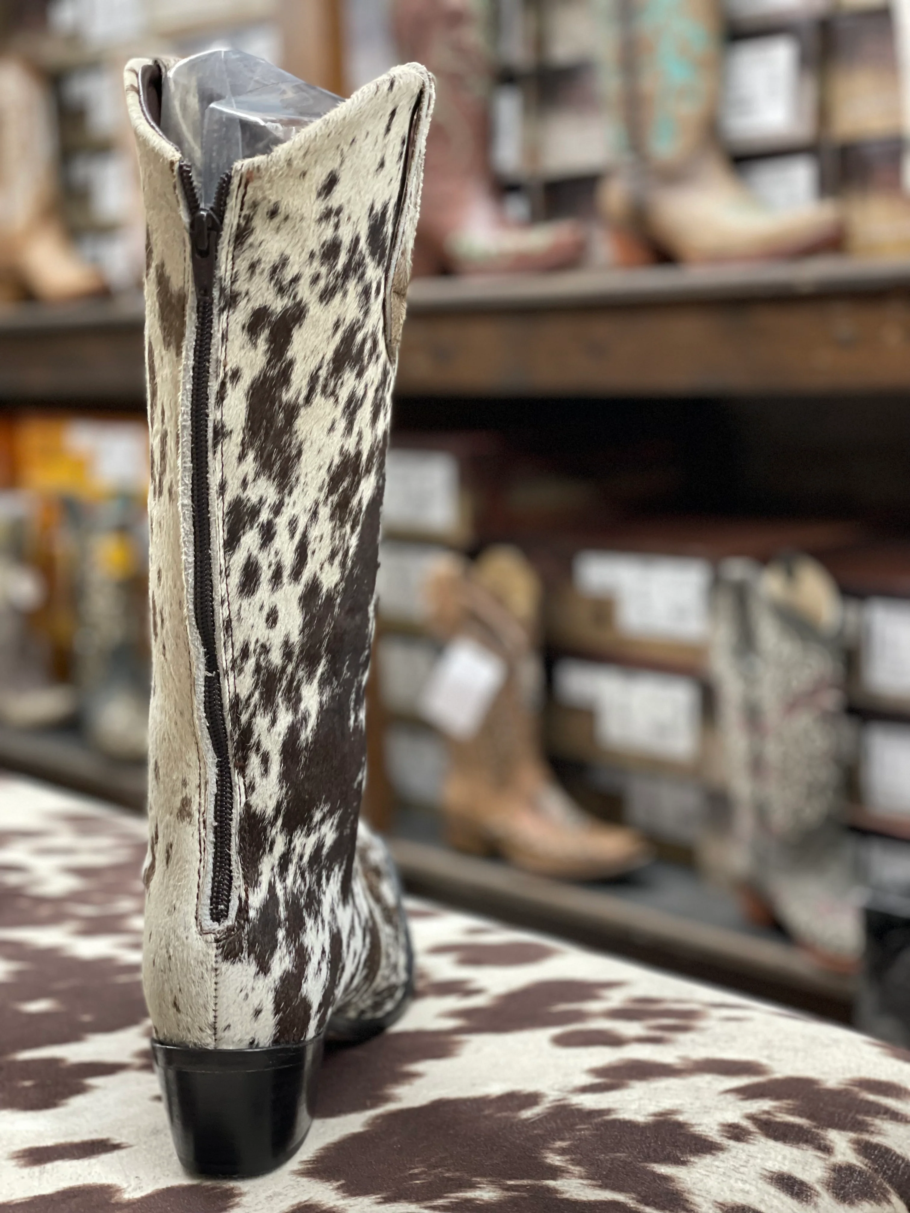 Agave Sky Milk Chocolate Hair on Hide Boots Women’s boots - Image 2