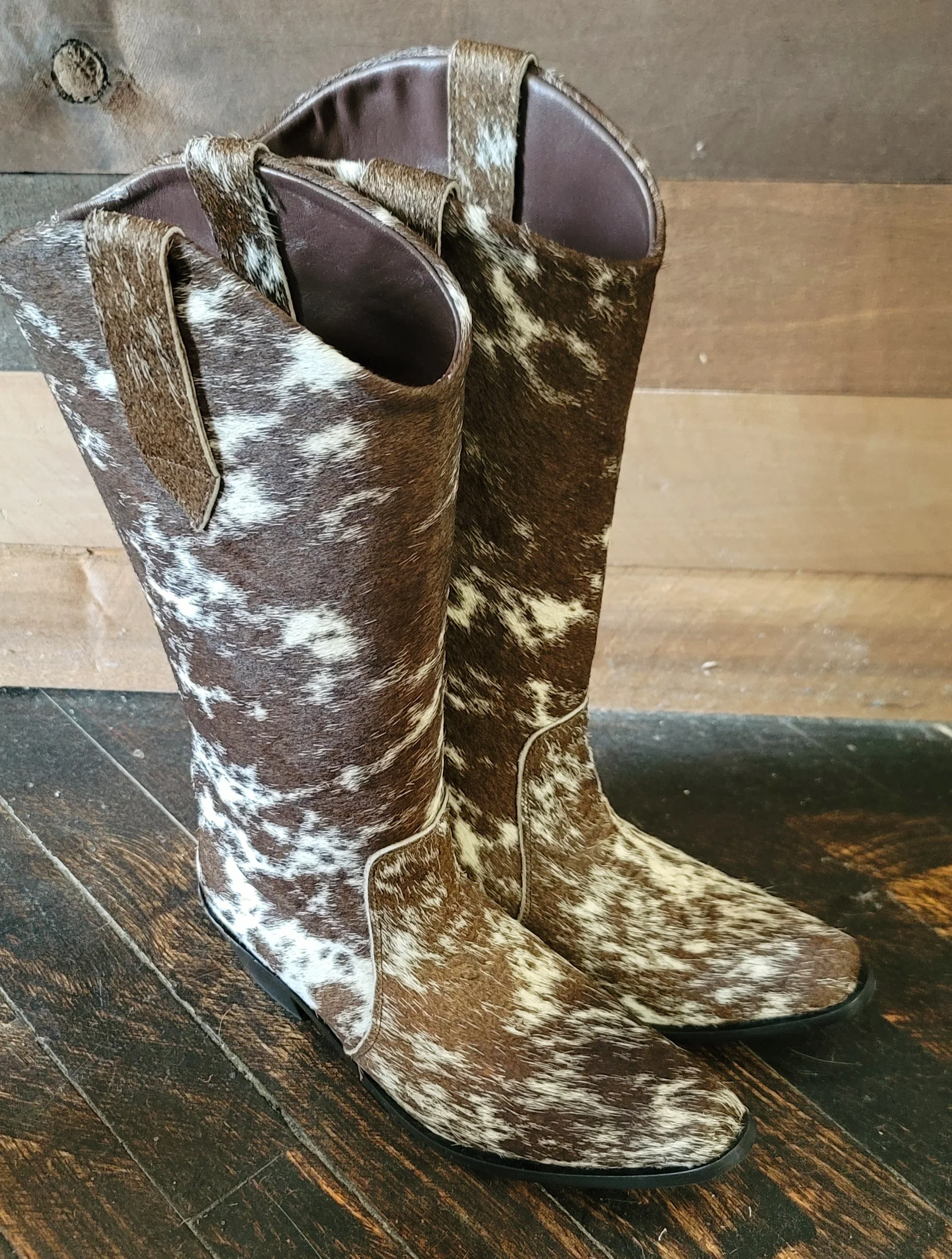 Agave Sky Milk Chocolate Hair on Hide Boots Women’s boots - Image 3