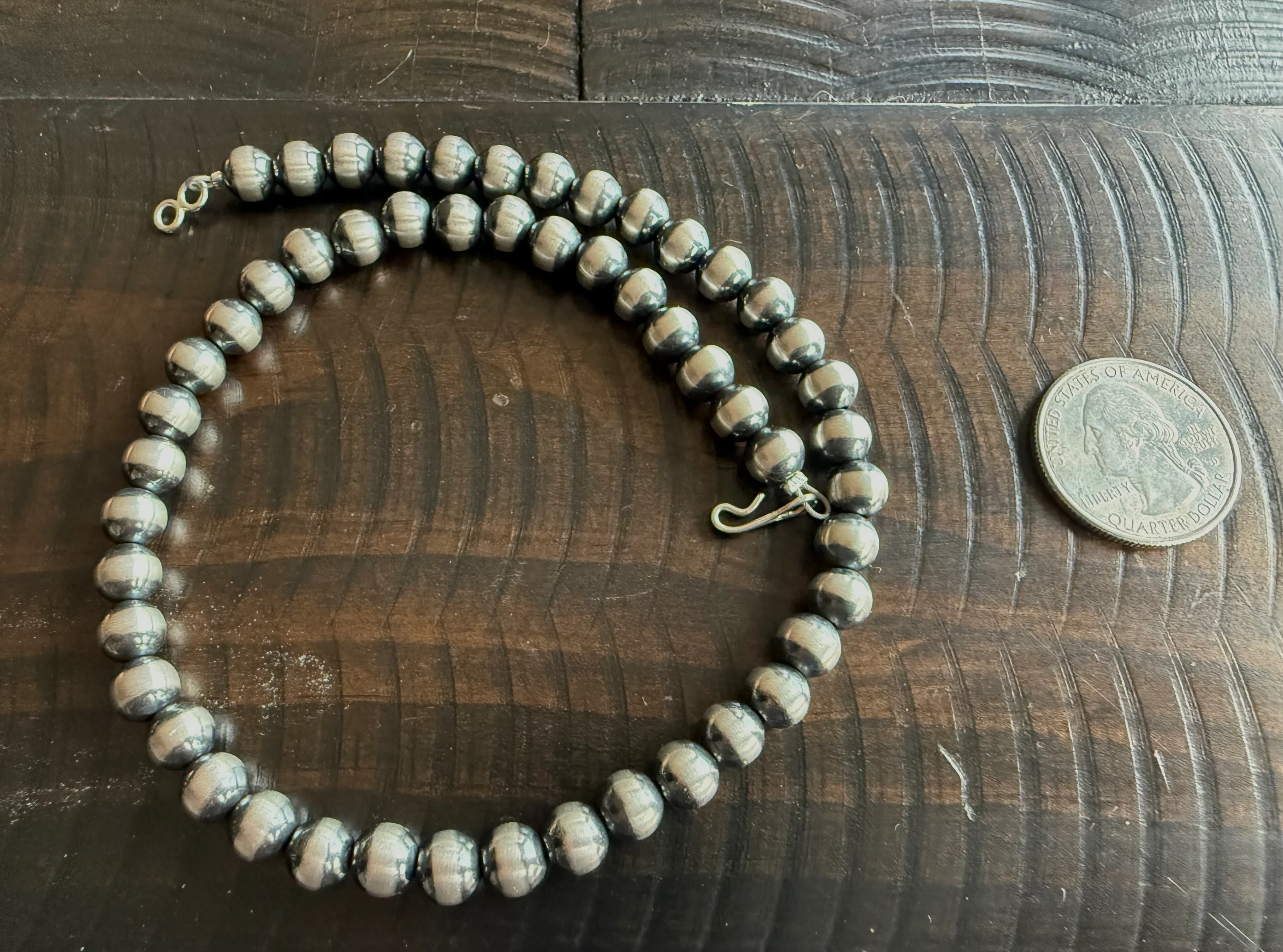 Authentic 7mm 14” Navajo Pearl Necklace - Image 3