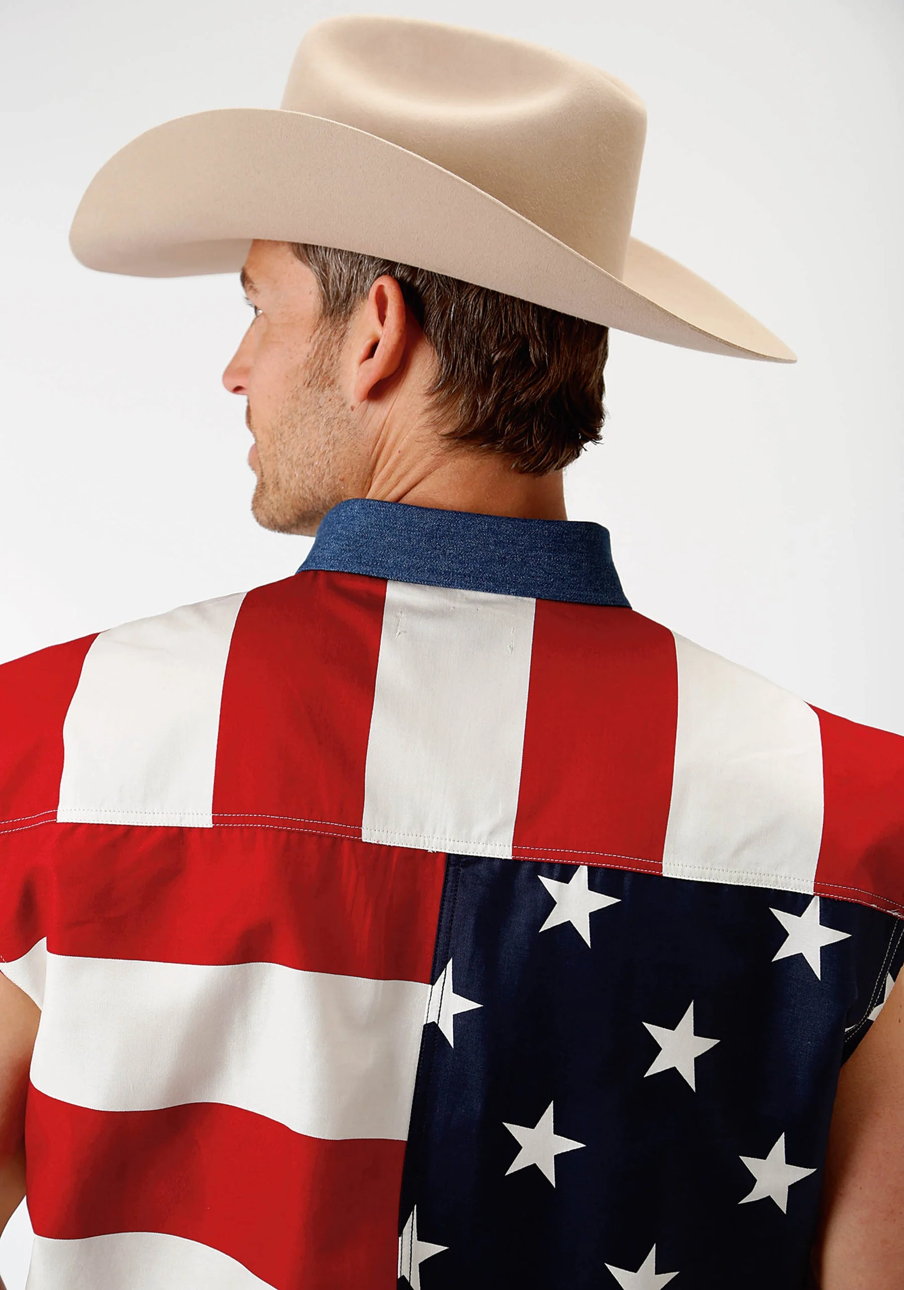 American Flag Sleeveless Snap Up - Image 2