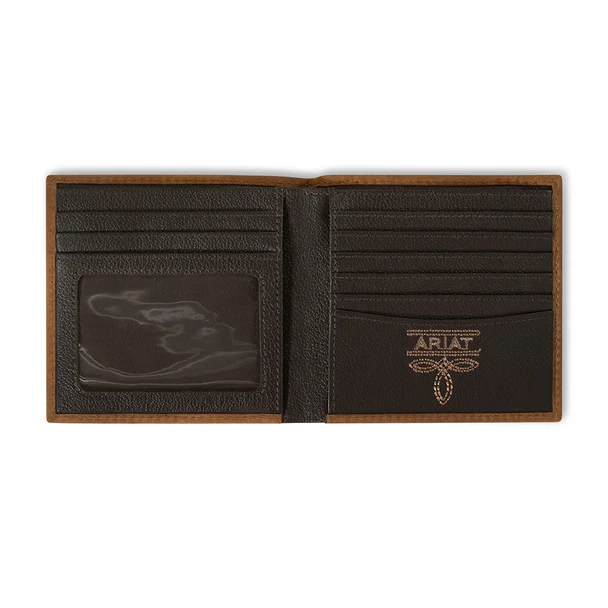 Ariat Bifold Scrolling embossed Brown - Image 2