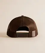 Ariat Brown Metal Shield Patch Curved Bill Trucker Cap - Image 2
