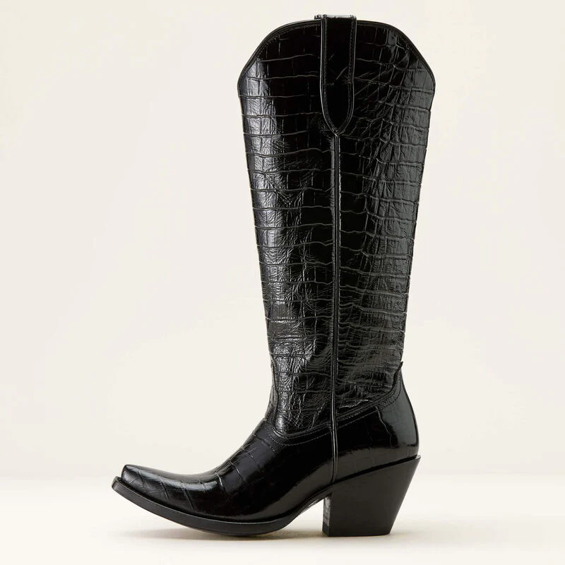 Ariat Casanova Caviar Croc Print Boots - Image 3