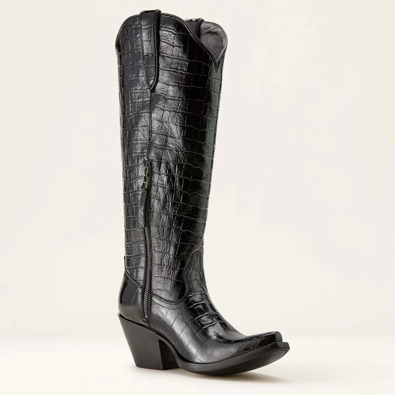 Ariat Casanova Caviar Croc Print Boots - Image 7