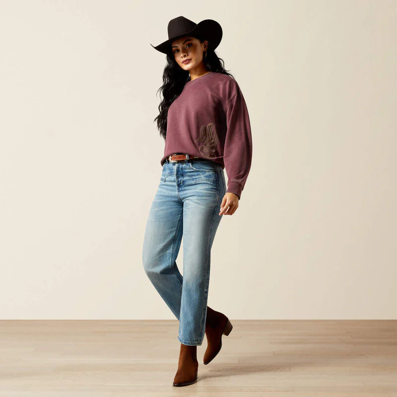 Ariat Cheyenne Yoke Candy Cropped Ultra High Rise - Image 3