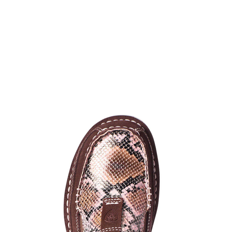 Final Sale ✨Ariat Cruiser Coffee Bean Suede Chocolate Snake Print - Image 3