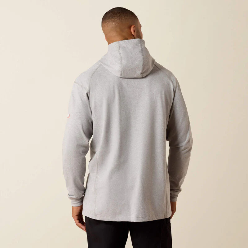Ariat FR Air Hooded Top Silver Fox Heather - Image 2
