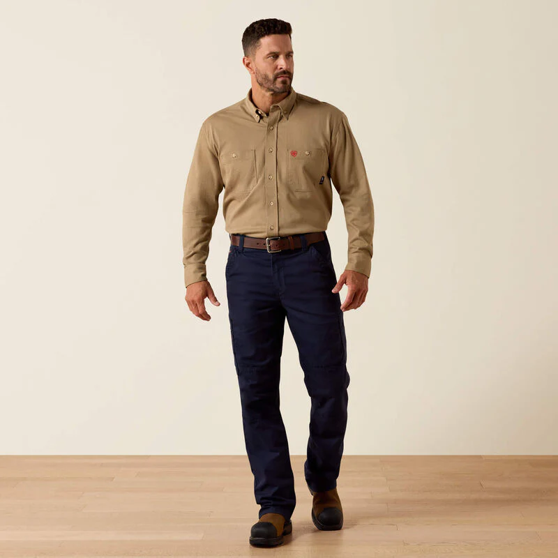 Ariat FR Airified Work Shirt Field Khaki - Image 3
