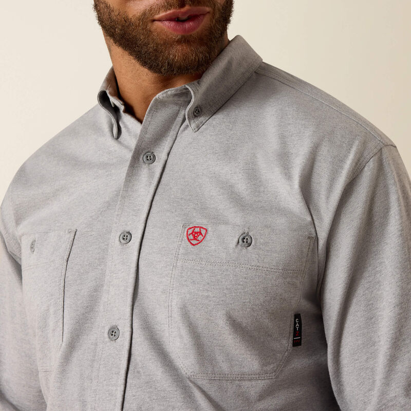 Ariat FR Airified Work Shirt Silver Fox - Image 3