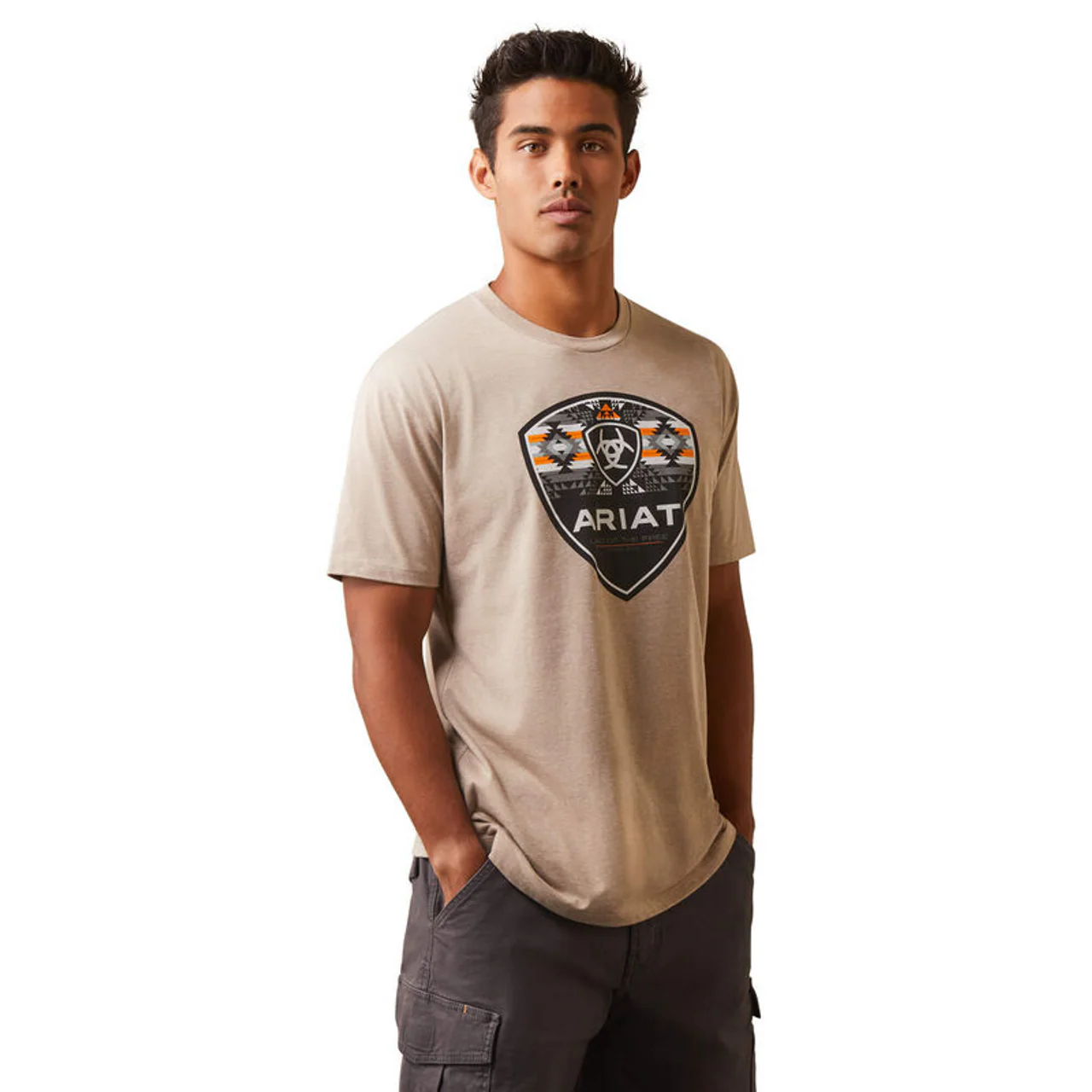 Final Sale ✨ Ariat Geo Oatmeal Tee