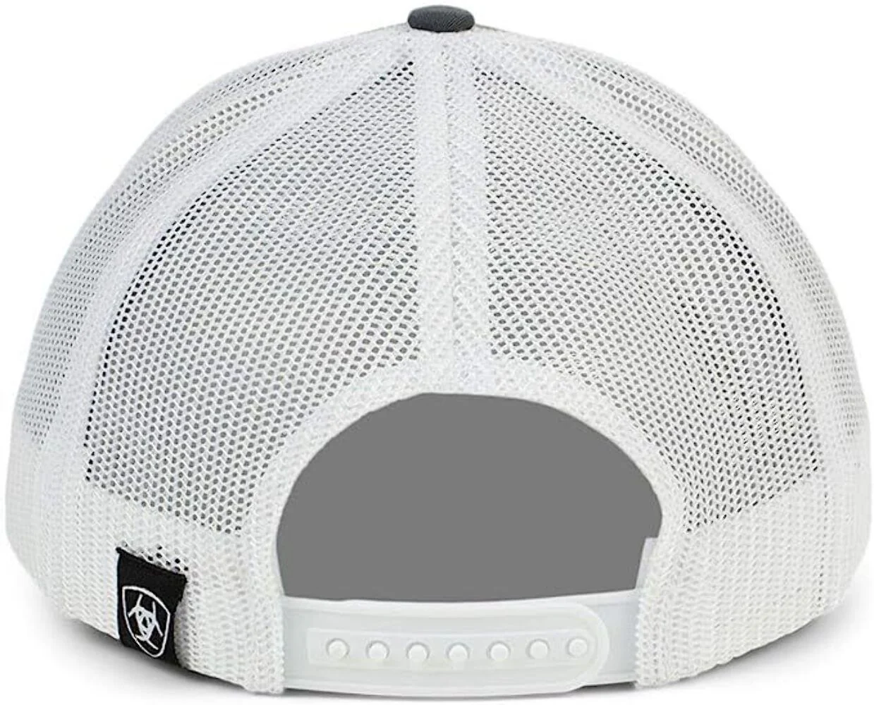 Ariat Grey And White Center Shield Logo Hat - Image 2