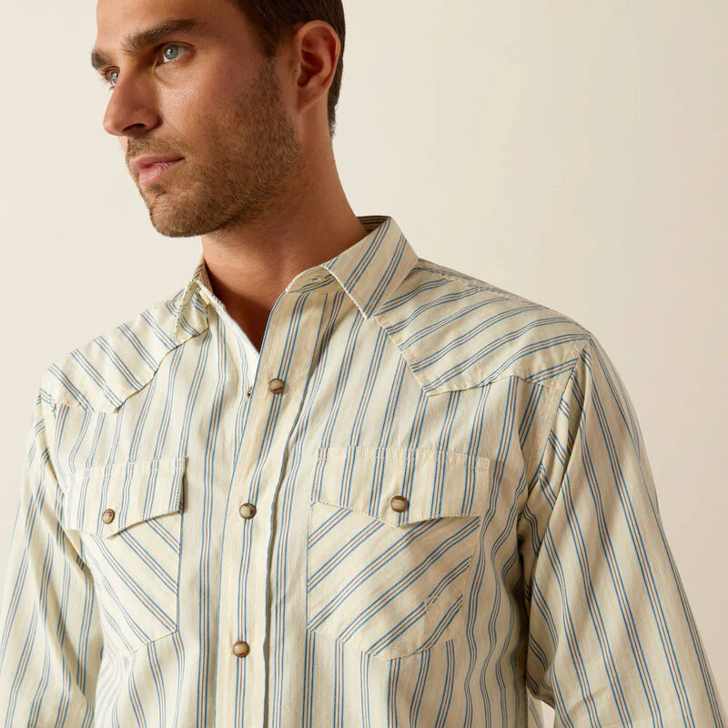 Ariat Hanford Cream Snap Up Men's - Image 3