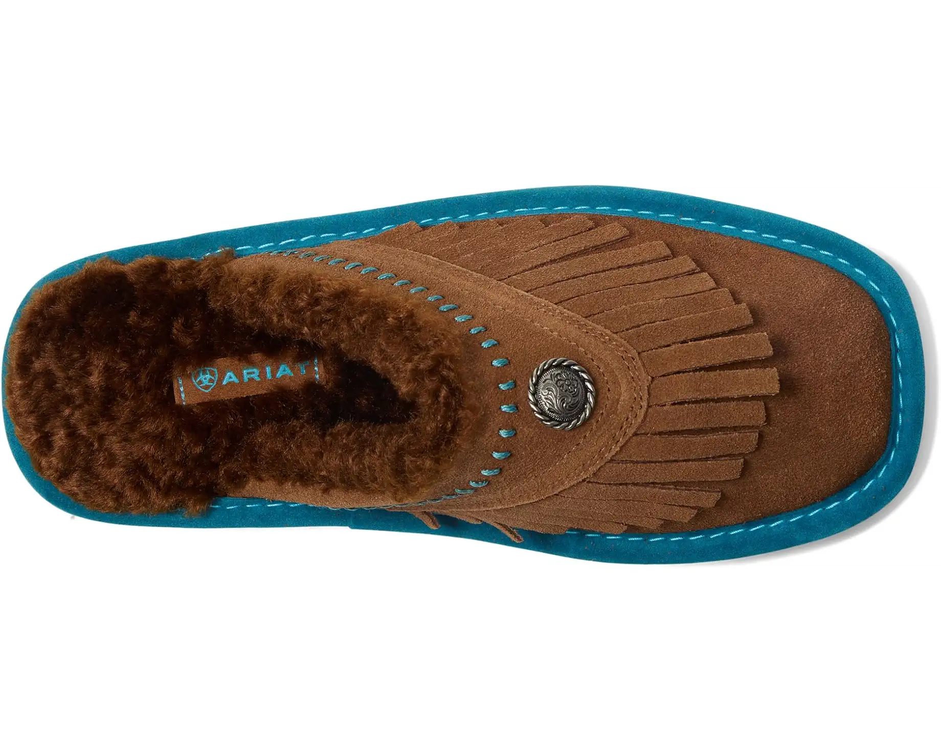 Ariat Jackie Cowgirl Square Toe Slipper Fringe - Image 2