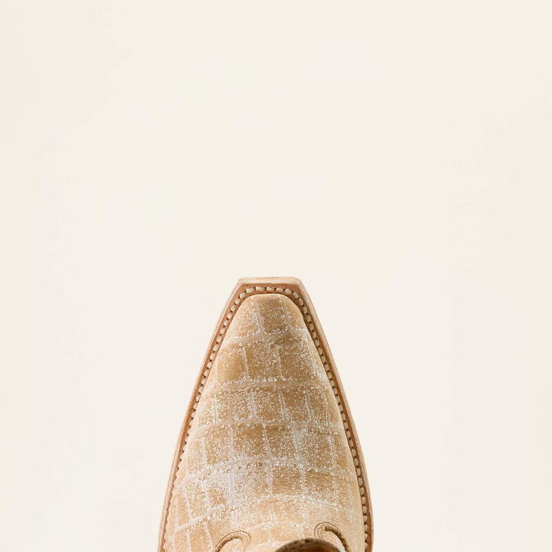 Ariat Jade X Toe Crema Croc Print - Image 3