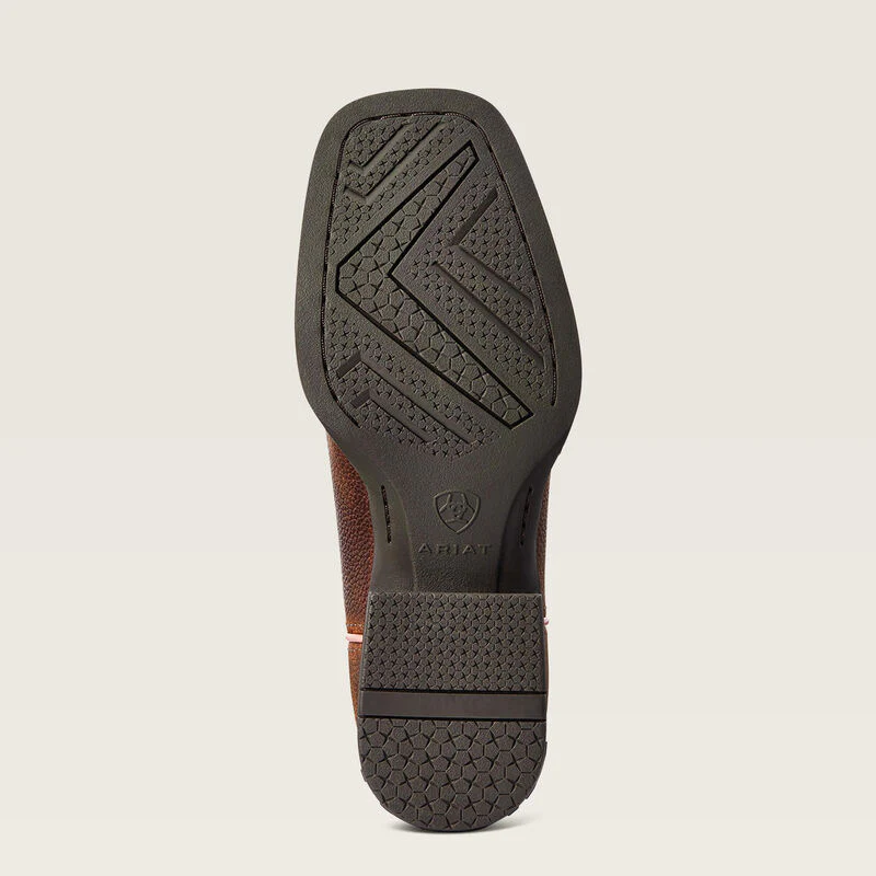 Ariat Kid’s Firecatcher Rowdy Brown Square Toe - Image 3