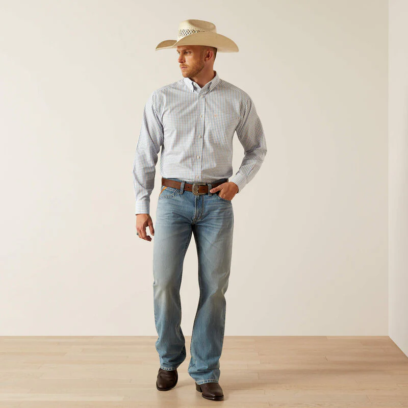 Ariat Louis M4 Light Wash Boot Jeans - Image 3
