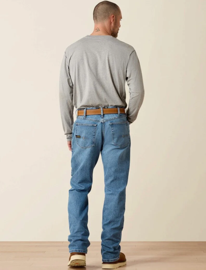 Ariat Rebar M4 Relaxed Dura Stretch Basic Bootcut Jean - Image 2