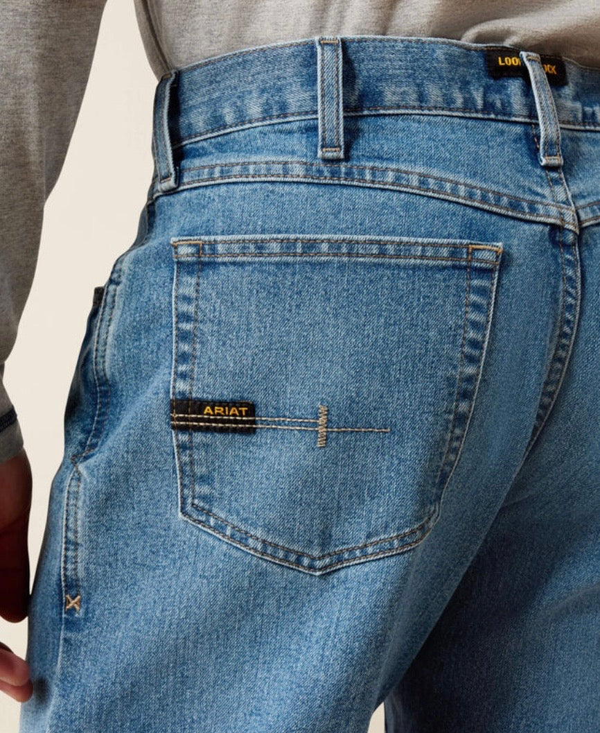 Ariat Rebar M4 Relaxed Dura Stretch Basic Bootcut Jean - Image 5