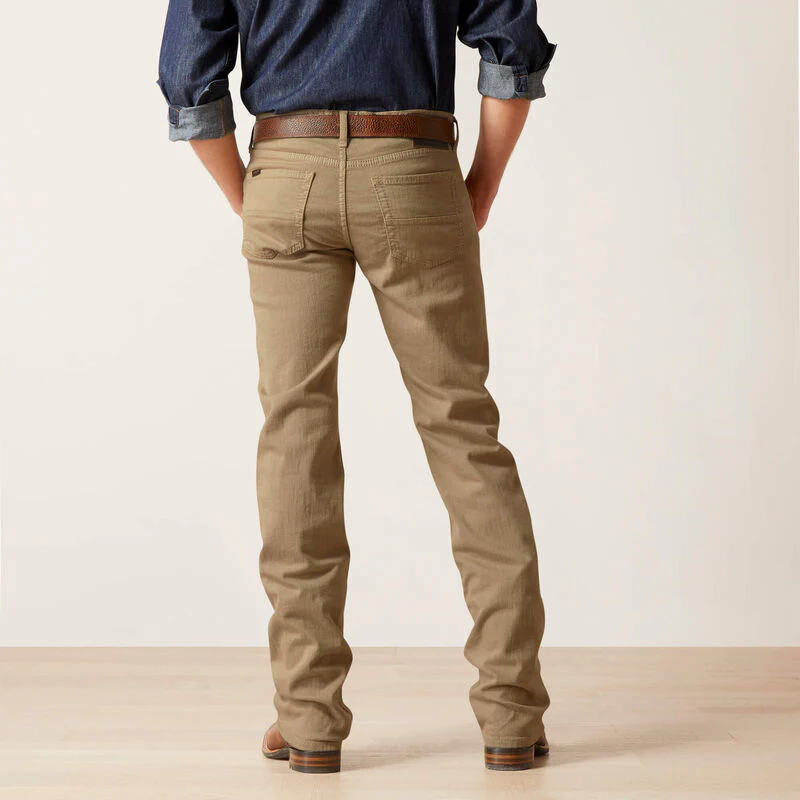 Ariat M7 Grizzly Straight Jean in Dark Khaki - Image 3