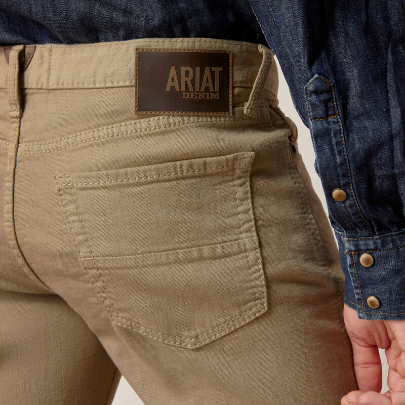 Ariat M7 Grizzly Straight Jean in Dark Khaki - Image 4