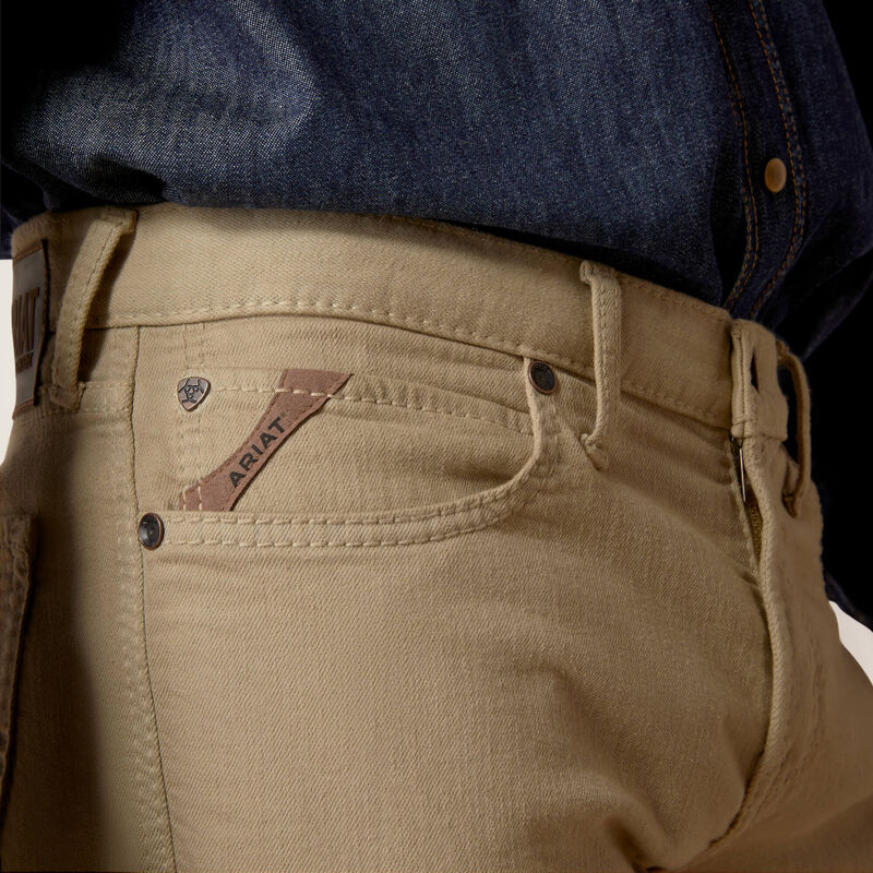 Ariat M7 Grizzly Straight Jean in Dark Khaki - Image 6