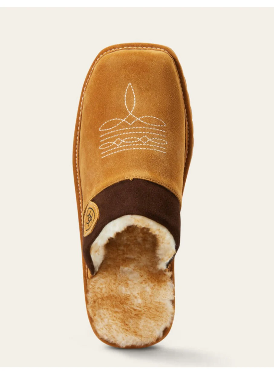 ARIAT Men’s Silversmith Square Toe Slipper Chestnut - Image 2