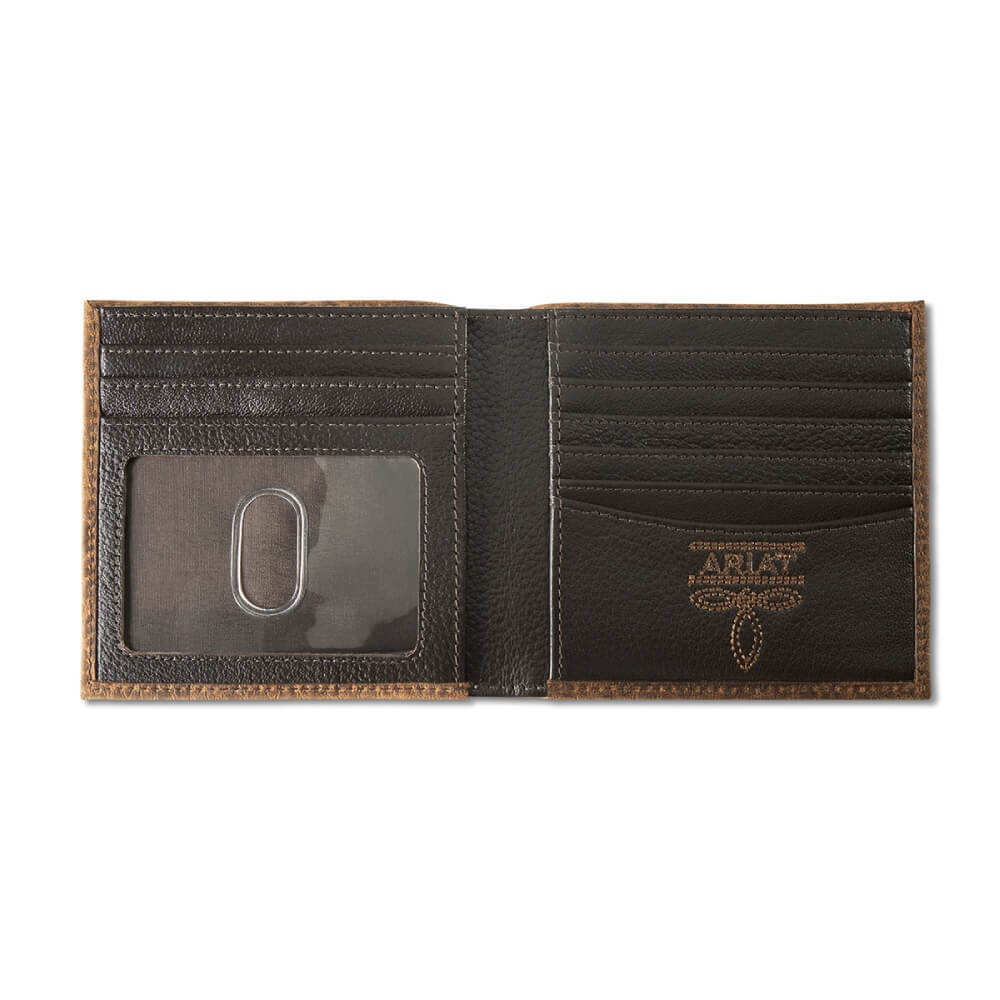 Ariat Men's Bifold Wallet Brown - Image 2
