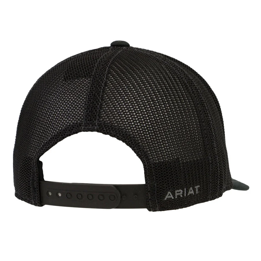 Ariat Men's Black Logo SnapBack - Image 2