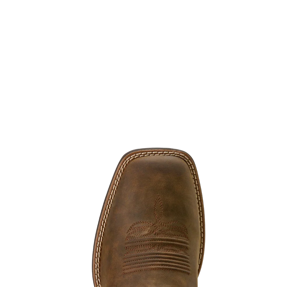 Ariat Men's Brush Creek Embroidered Aged Tan Western Boot - Image 2