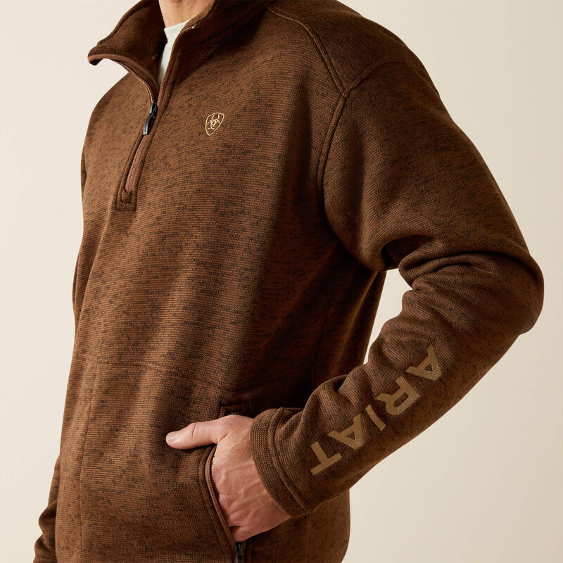 Ariat Men's Caldwell Quarter Zip Sweater - Image 2
