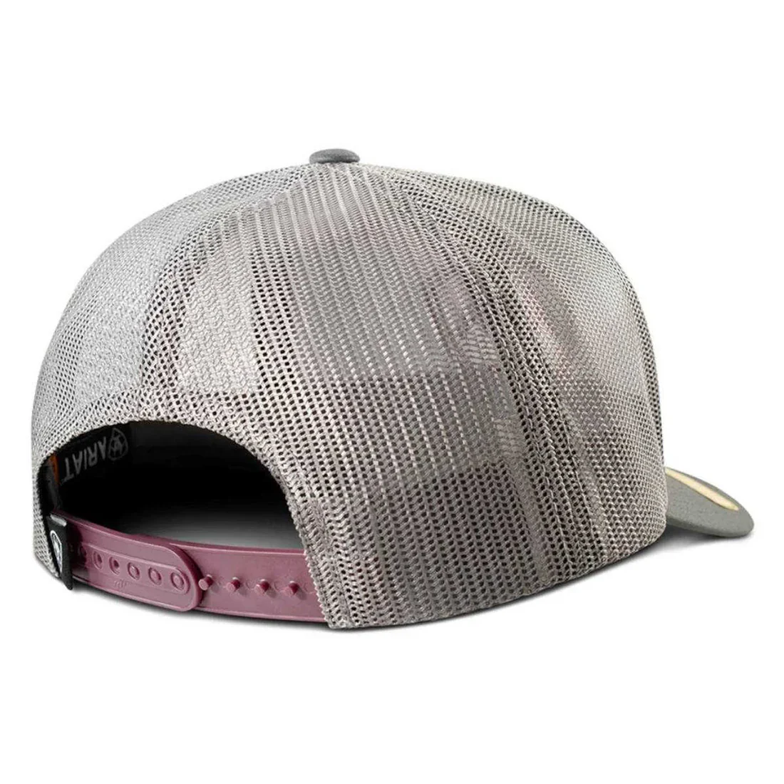 ARIAT Mens Cap Two Tone Shield Burgundy - Image 2