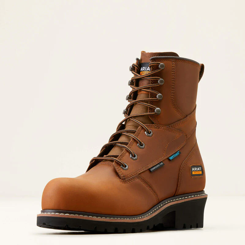 Ariat Men's Logger Shock Shield Waterproof Work Boot