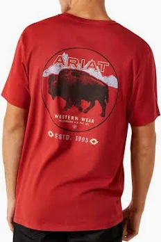 ARIAT Men's Patriot Buffalo Tee - Image 2