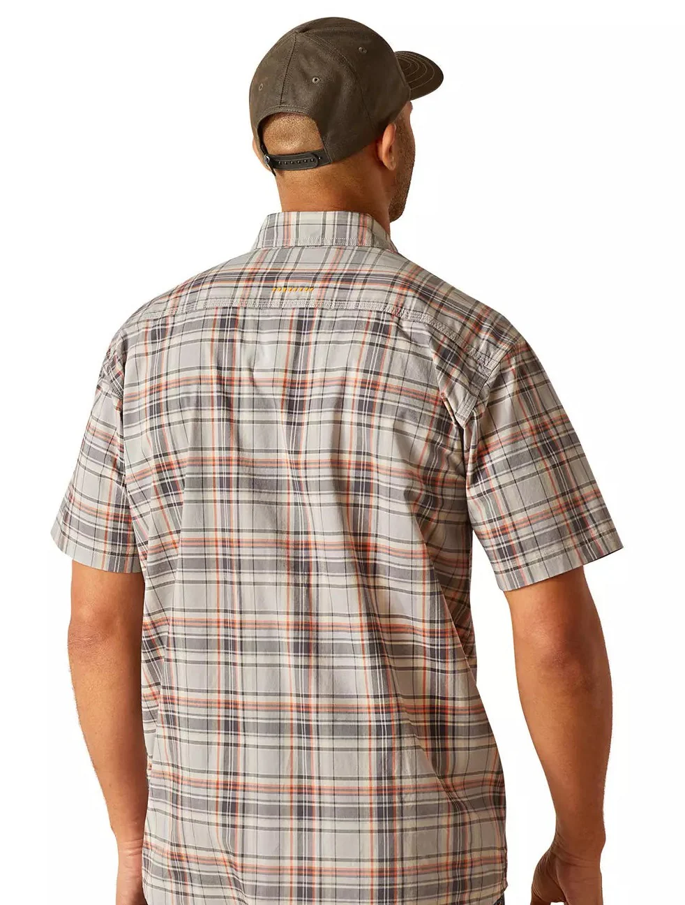 Ariat Men's Rebar Tangerine DuraStretch Work Shirt - Image 2
