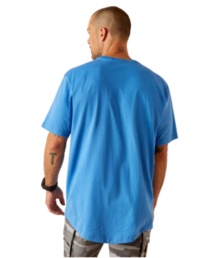 Ariat Men's Rebar Workman T-Shirt Campanula - Image 2