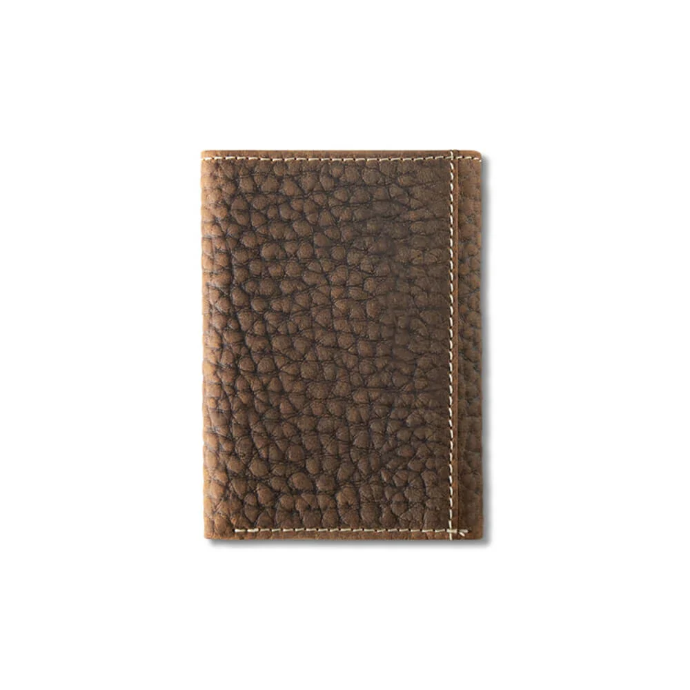 Ariat Men's Trifold Style Wallet Brown - Image 2