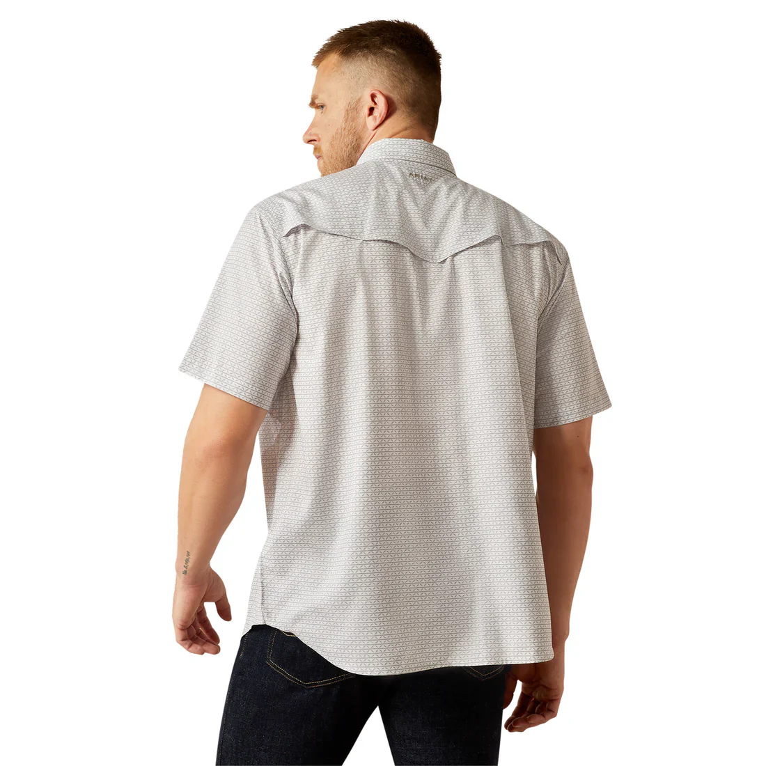 Ariat Men's Western VentTEK Moonbeam Short Sleeve Shirt - Image 2