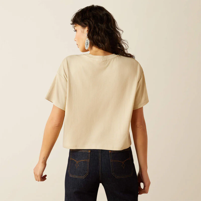Ariat Patron Oyster Crop Tee - Image 3
