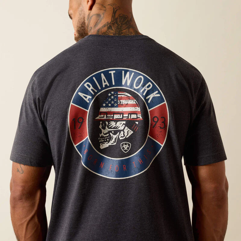 Ariat Rebar Cotton Strong Skull T-Shirt - Image 4