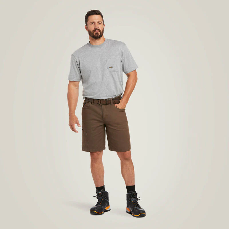 Ariat Rebar DuraStretch Made Tough 10" Short Wren - Image 3